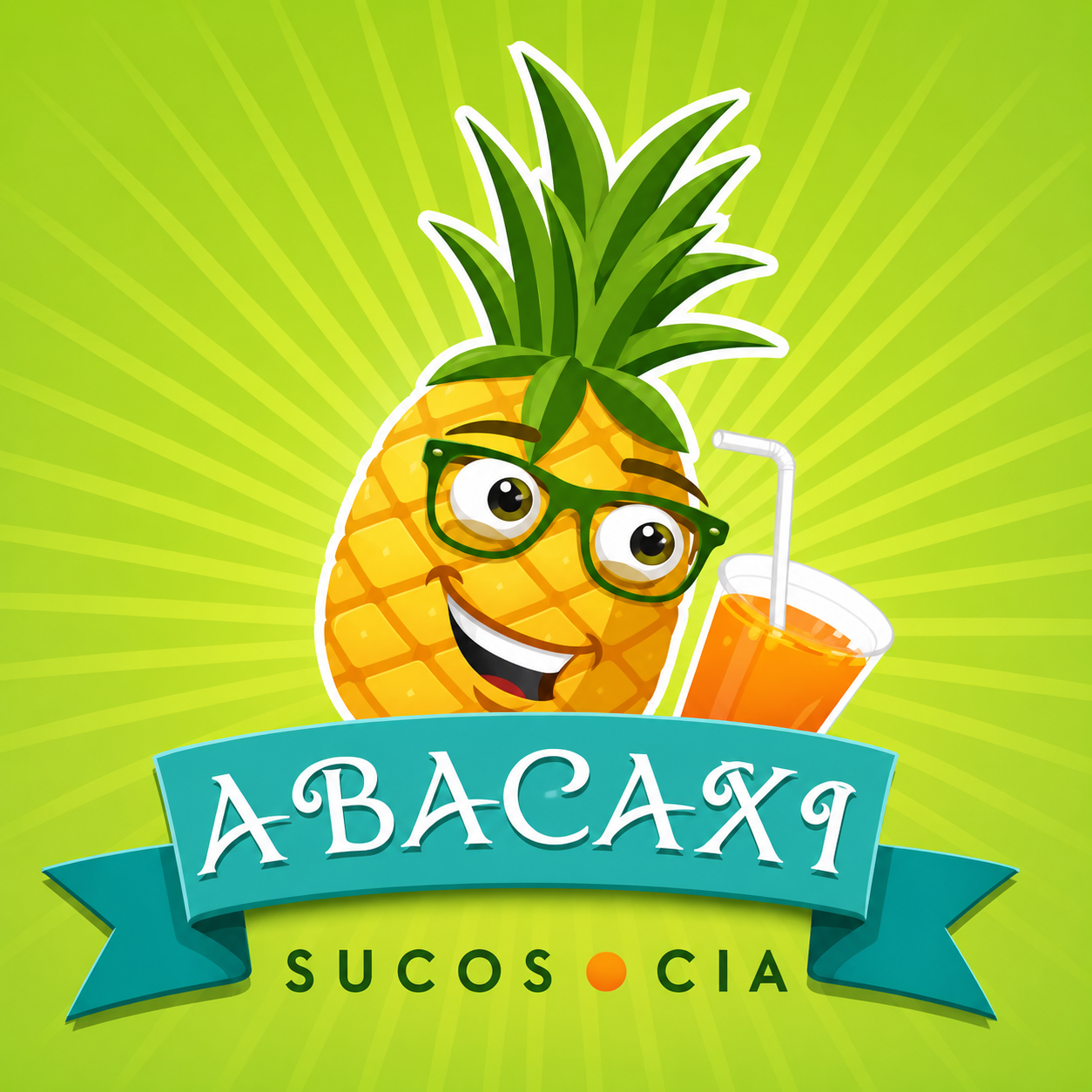 Logo Abacaxi Sucos e Cia