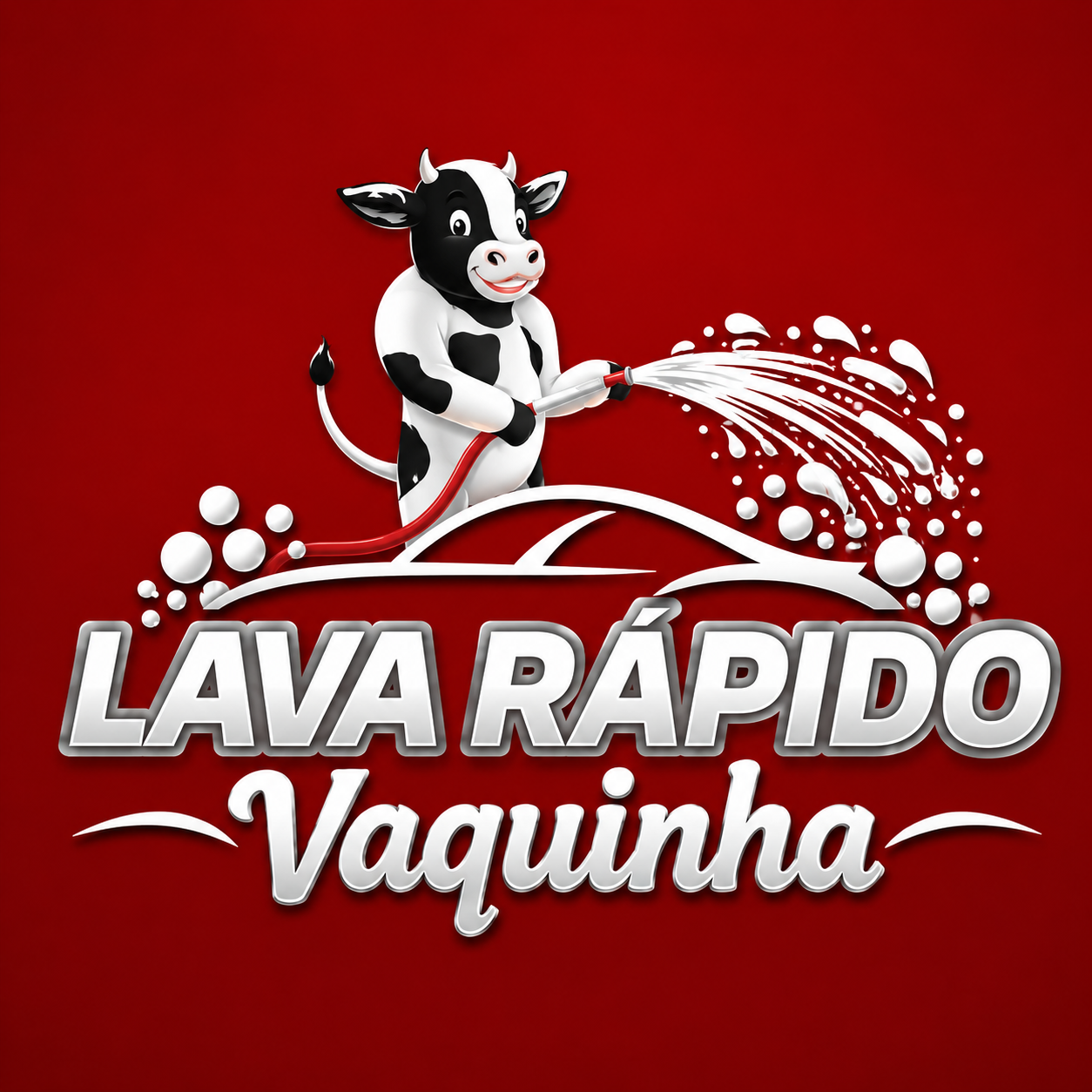 Logo Lava-Rápido do Vaquinha